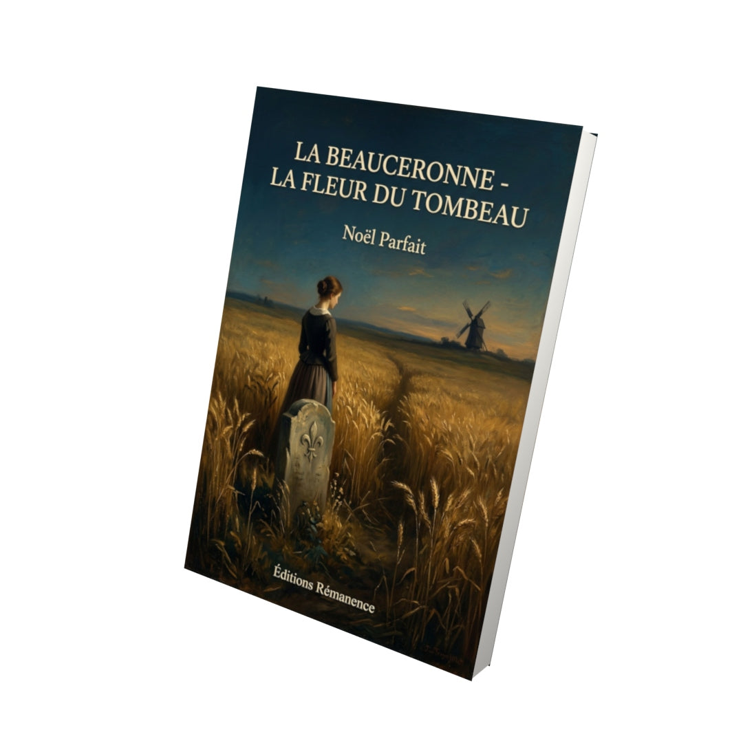 Livre La Beauceronne - La Fleur du tombeau par Noël Parfait - Vue 3D - Editions Remanence