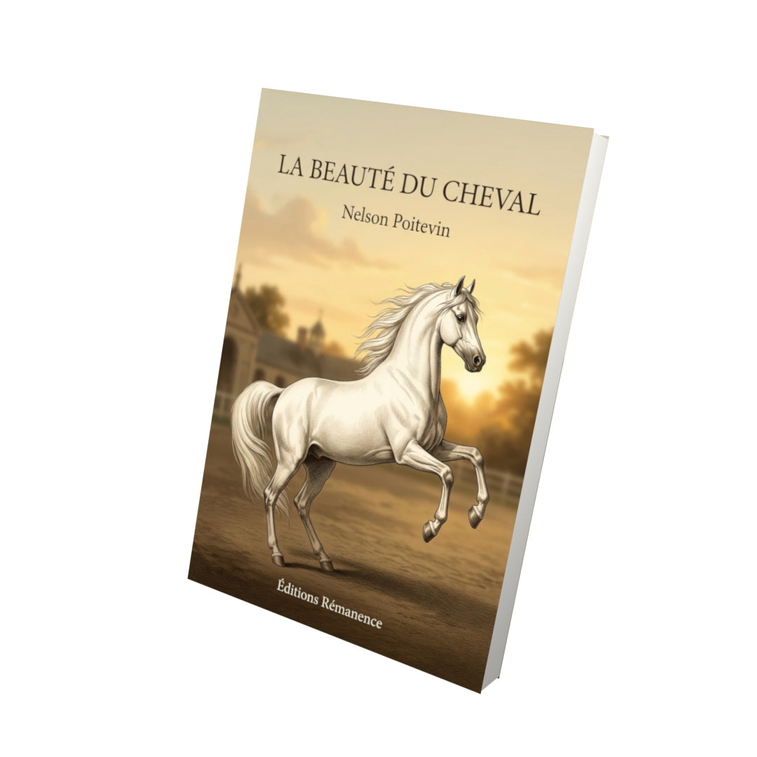 Livre La Beauté du cheval par Nelson Poitevin - Vue 3D - Editions Remanence
