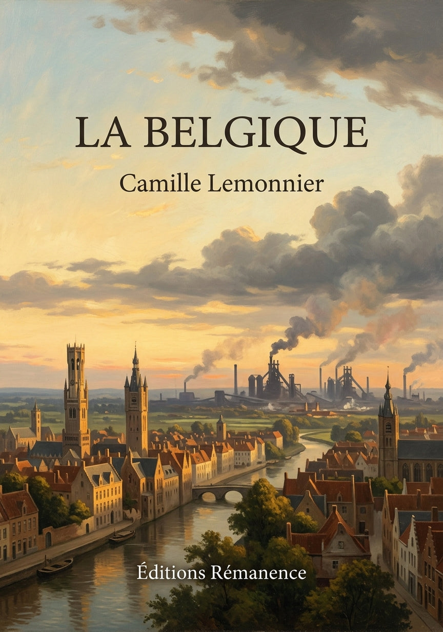 Livre La Belgique par Camille Lemonnier - Couverture - Editions Remanence