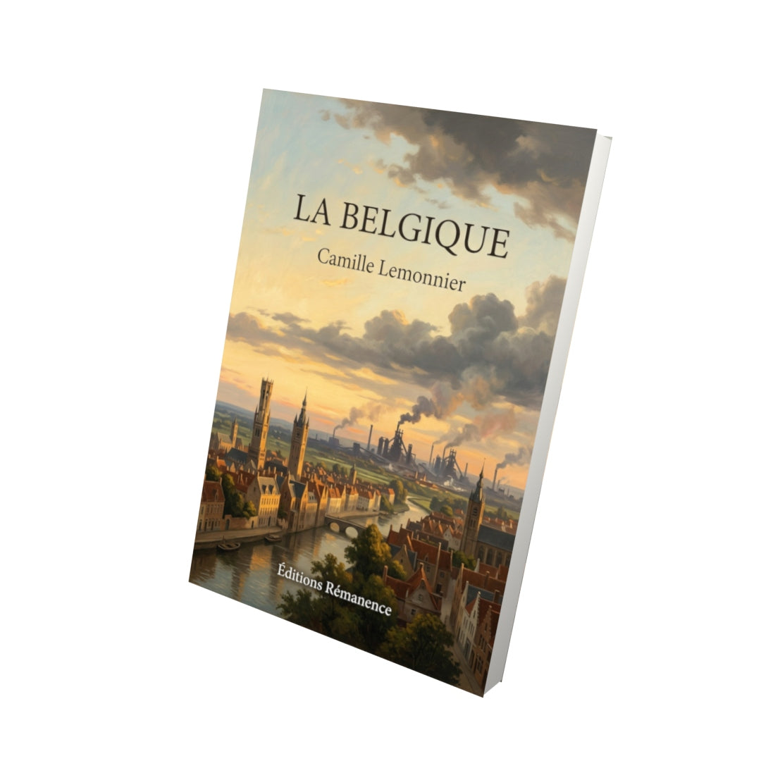 Livre La Belgique par Camille Lemonnier - Vue 3D - Editions Remanence