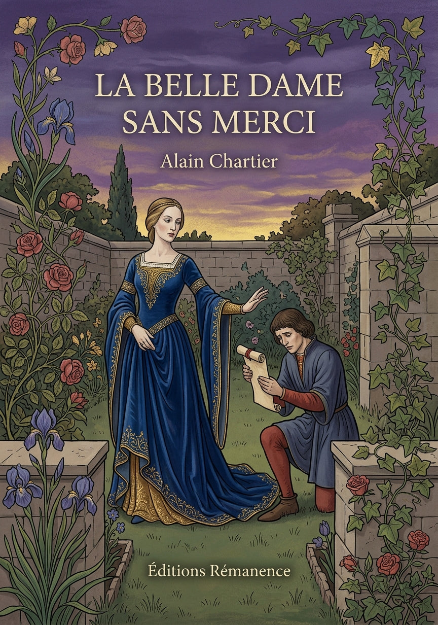 Livre La belle Dame sans merci par Alain Chartier - Couverture - Editions Remanence