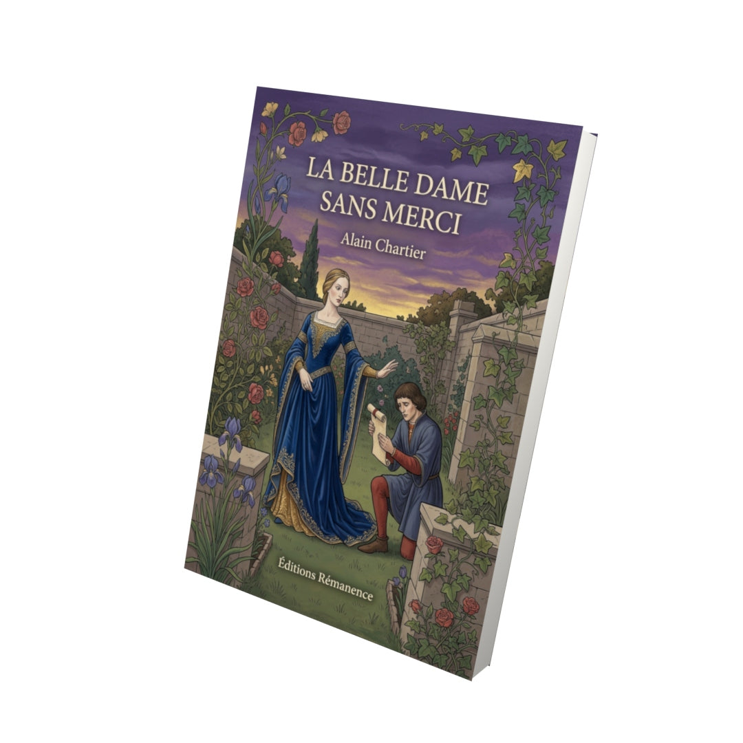 Livre La belle Dame sans merci par Alain Chartier - Vue 3D - Editions Remanence