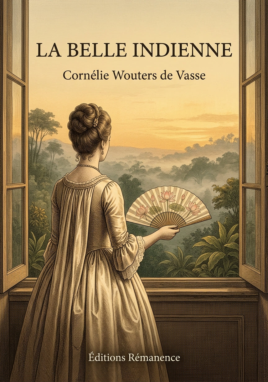 Livre La Belle indienne par Cornélie Wouters de Vasse - Couverture - Editions Remanence