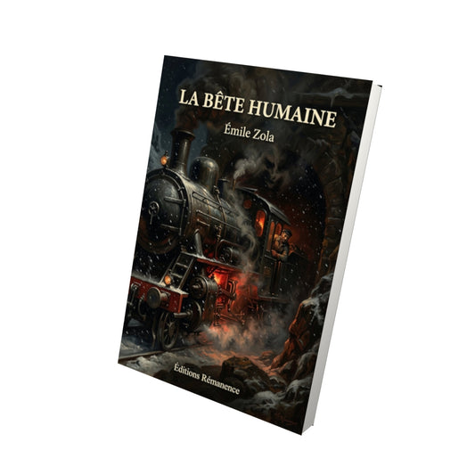 Livre La Bête humaine - Émile Zola - Vue 3D - Editions Remanence