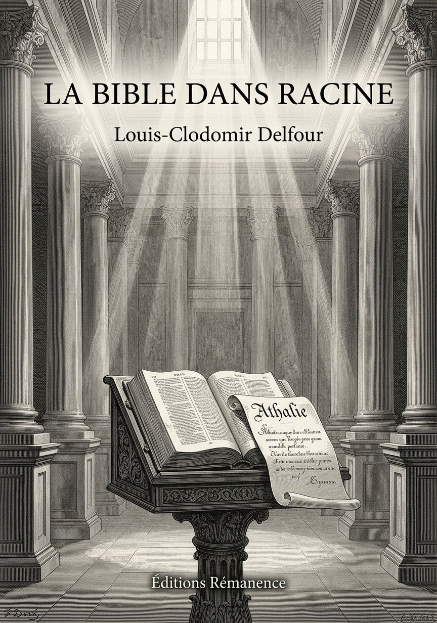 Livre La Bible dans Racine par Louis-Clodomir Delfour - Couverture - Editions Remanence