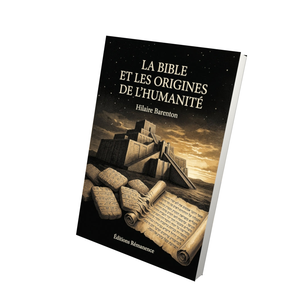 Livre La bible et les origines de l'humanité - Hilaire Barenton - Vue 3D - Editions Remanence