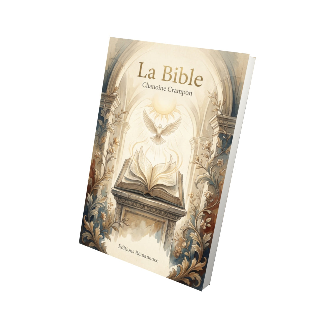Livre La Bible Nouveau Testament – Chanoine Crampon - Vue 3D - Editions Remanence