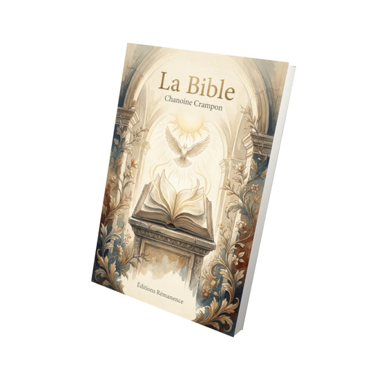 Livre La Bible Nouveau Testament – Chanoine Crampon - Vue 3D - Editions Remanence