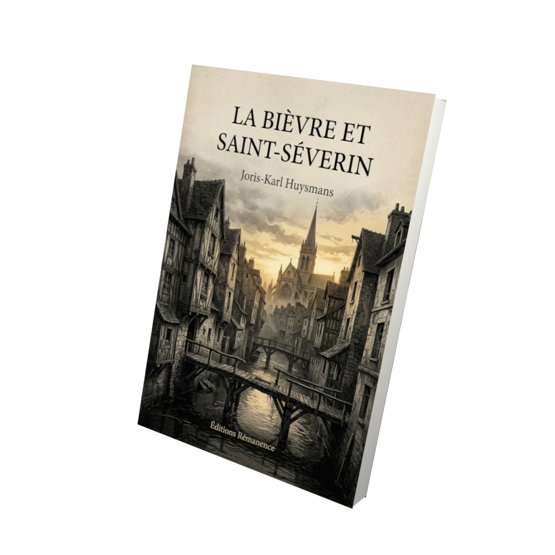 Livre La Bièvre et Saint-Séverin par Joris-Karl Huysmans - Vue 3D - Editions Remanence