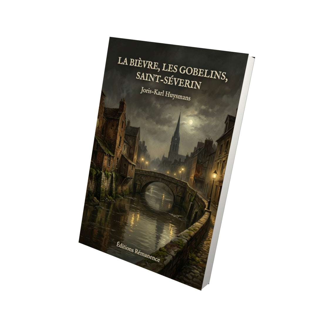 Livre La Bièvre, les Gobelins, Saint-Séverin par Joris-Karl Huysmans - Vue 3D - Editions Remanence