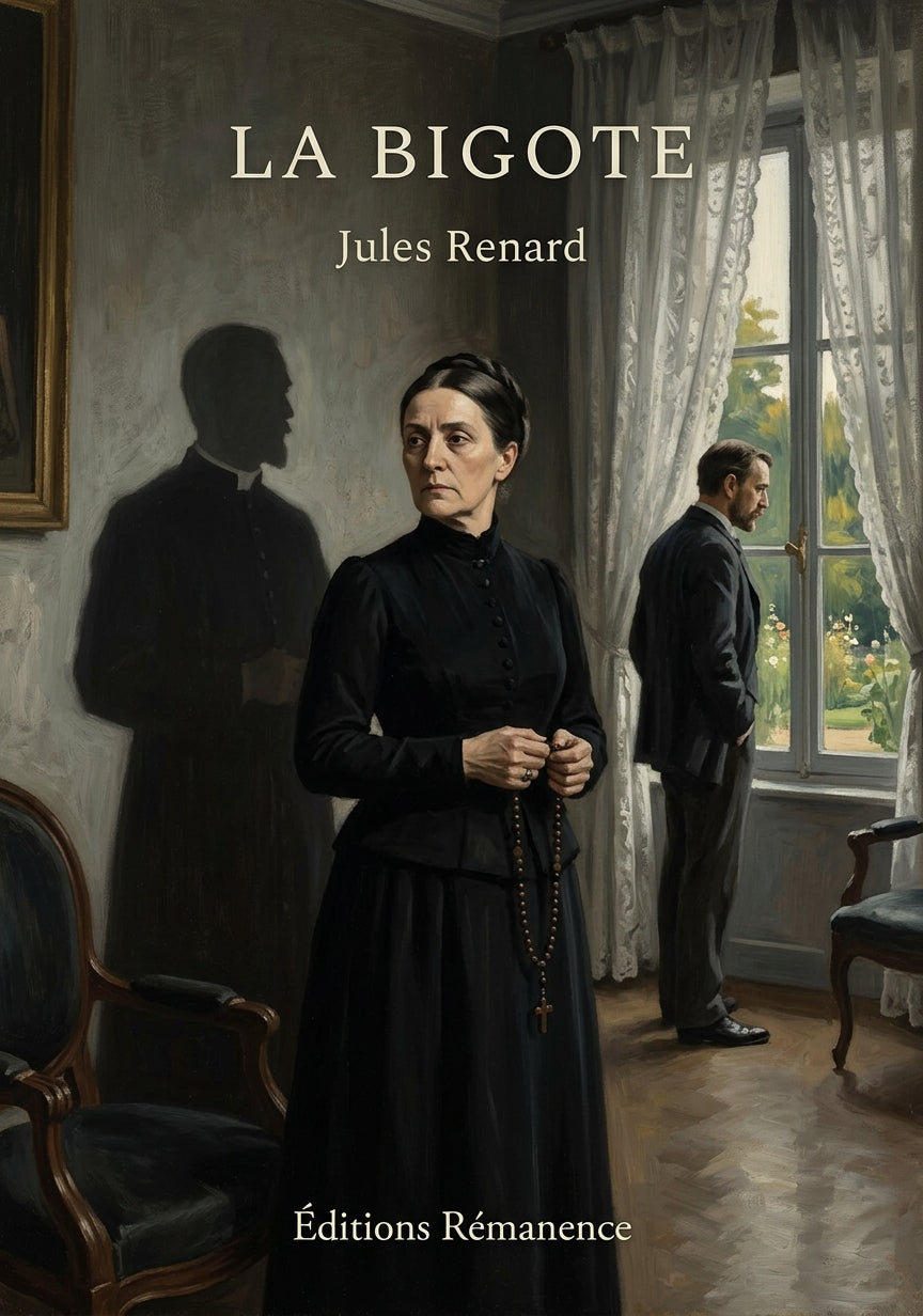 Livre La Bigote par Jules Renard - Couverture - Editions Remanence