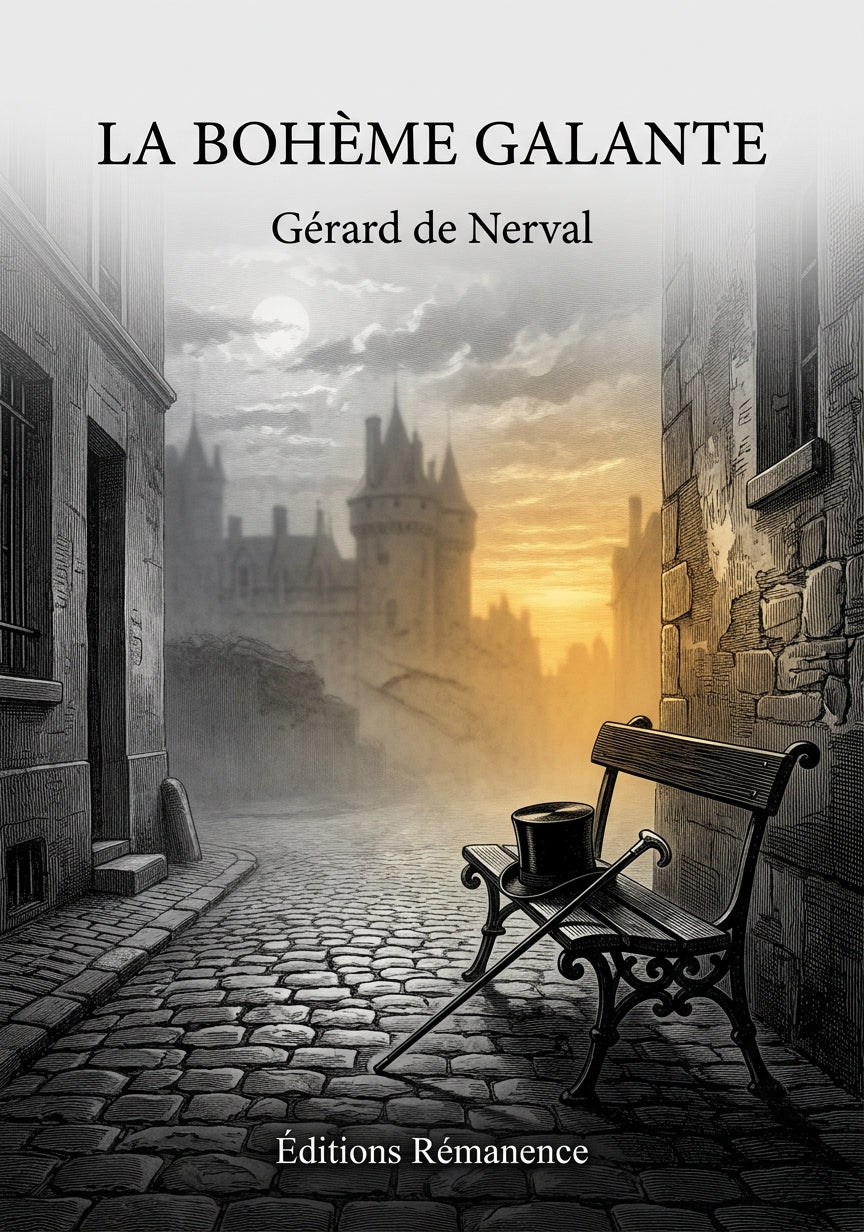 Livre La Bohème galante par Gérard de Nerval - Couverture - Editions Remanence