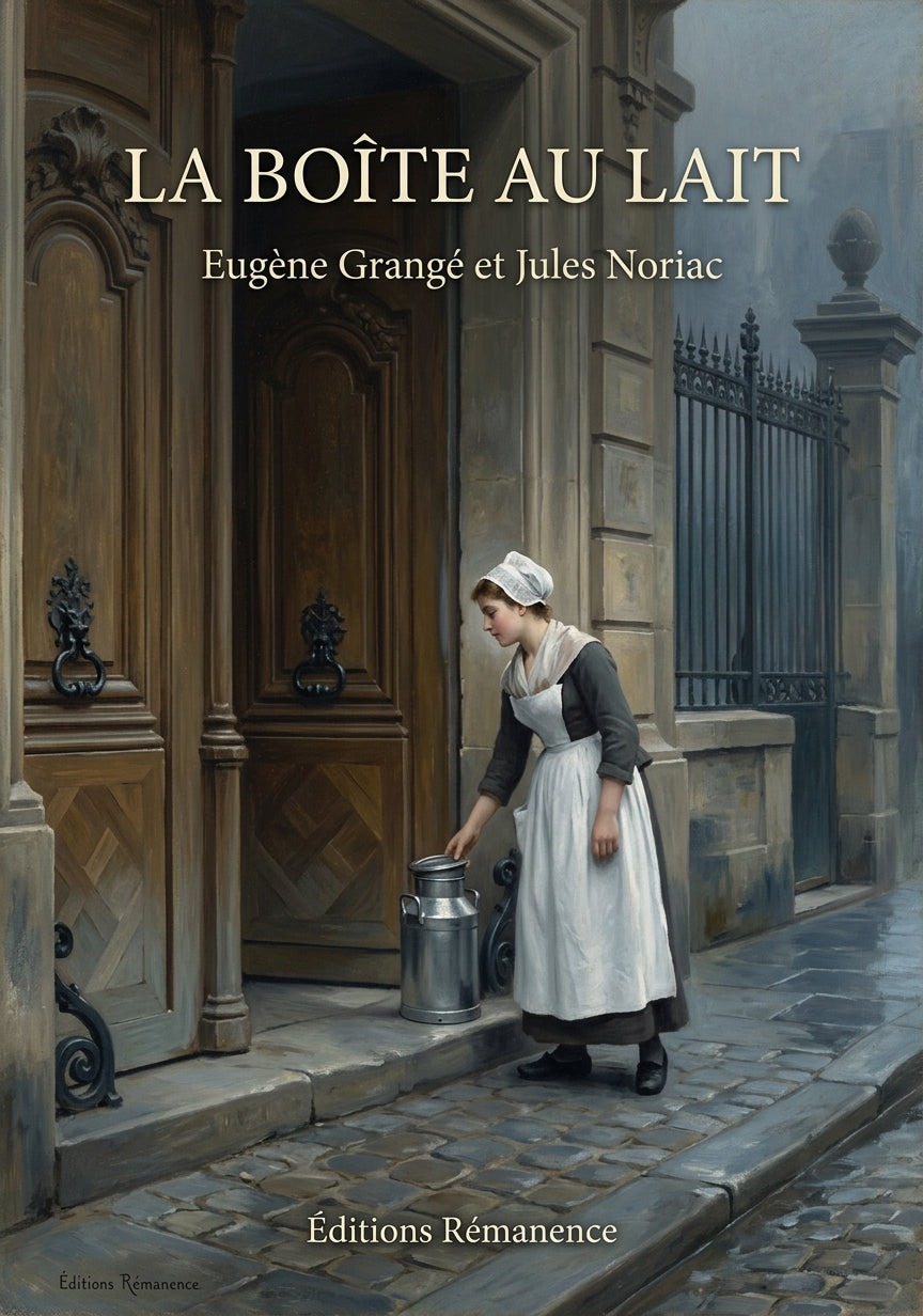 Livre La Boîte au lait par Eugène Grangé et Jules Noriac - Couverture - Editions Remanence