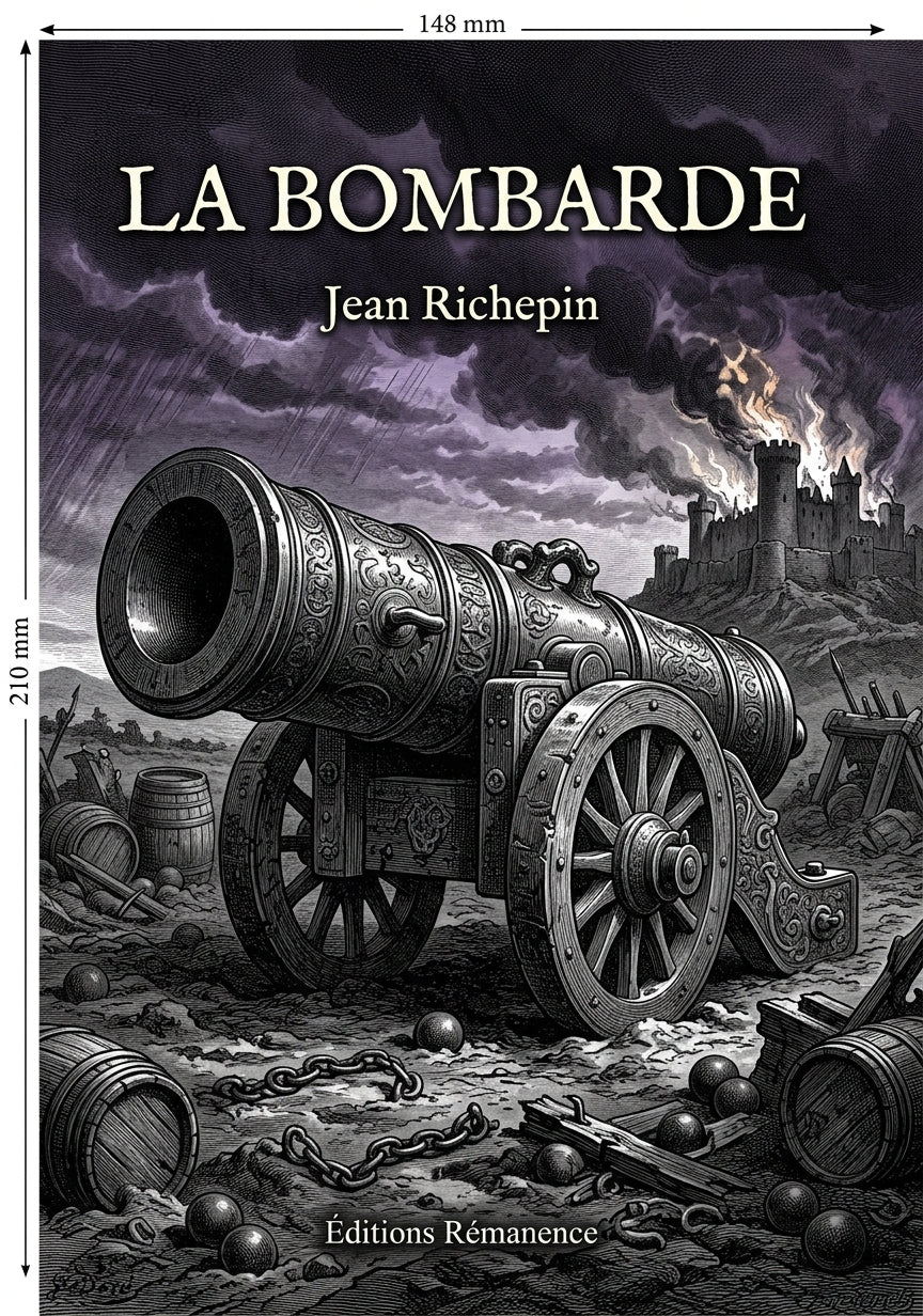 Livre La Bombarde par Jean Richepin - Couverture - Editions Remanence