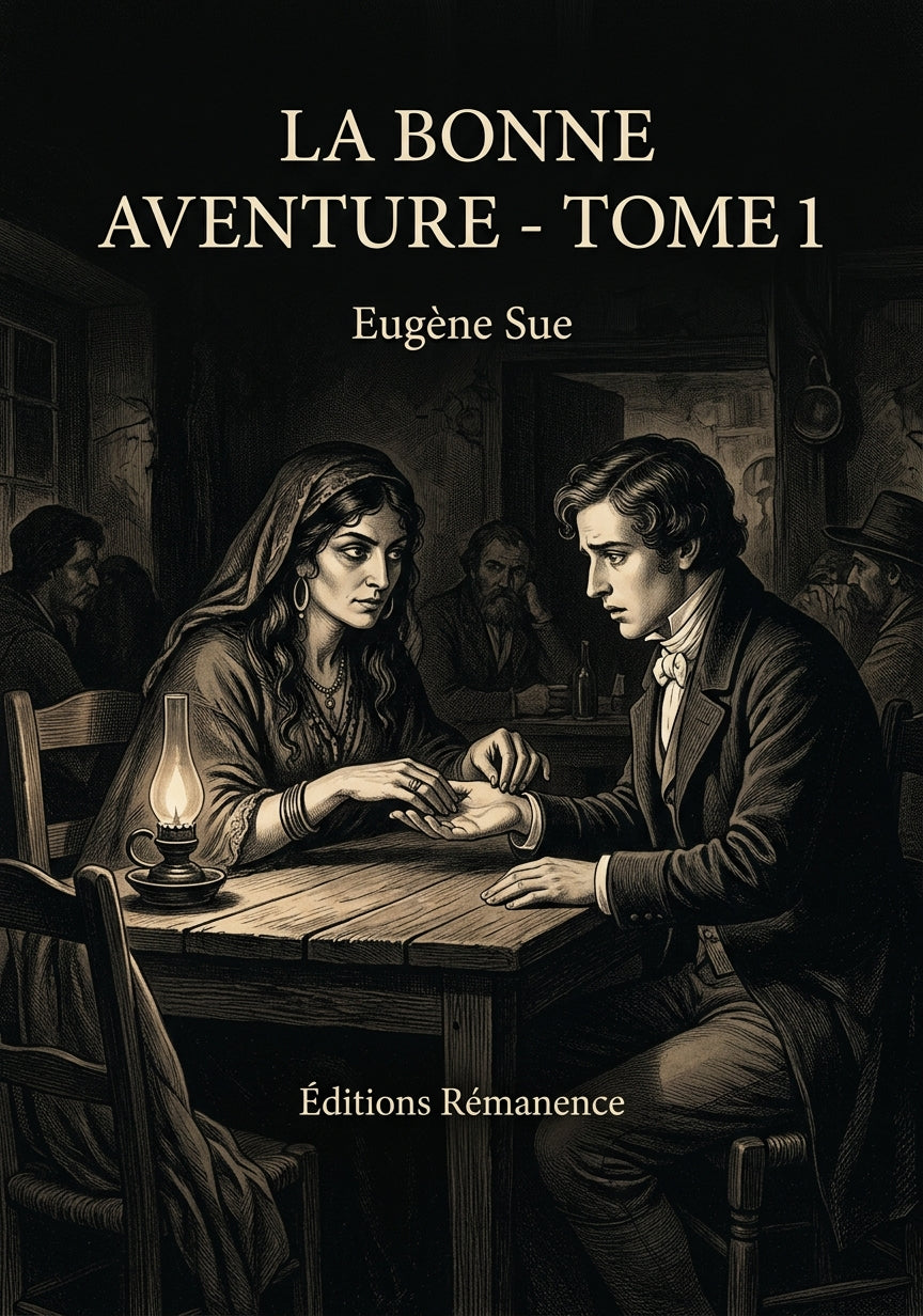 Livre La Bonne aventure - Tome 1 par Eugène Sue - Couverture - Editions Remanence