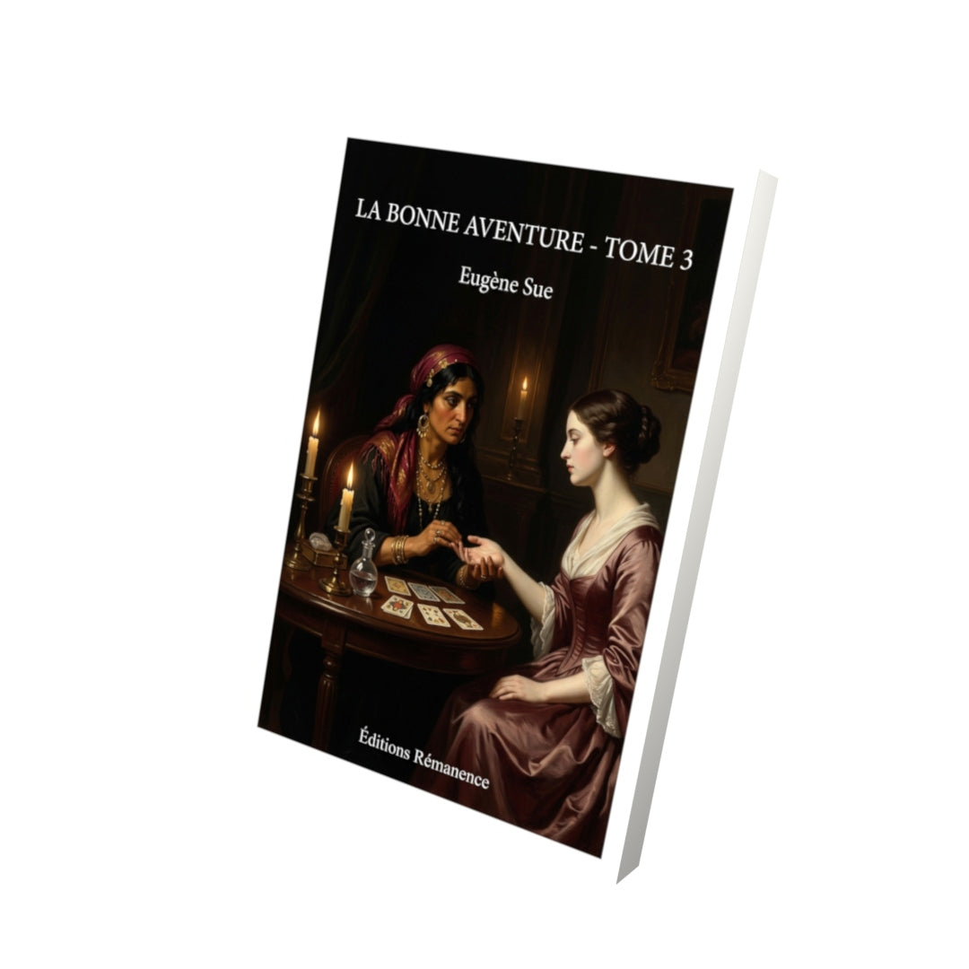Livre La Bonne aventure - Tome 3 par Eugène Sue - Vue 3D - Editions Remanence