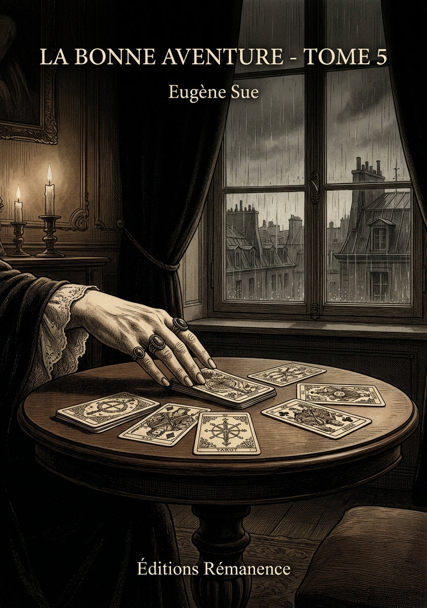 Livre La Bonne aventure - Tome 5 par Eugène Sue - Couverture - Editions Remanence