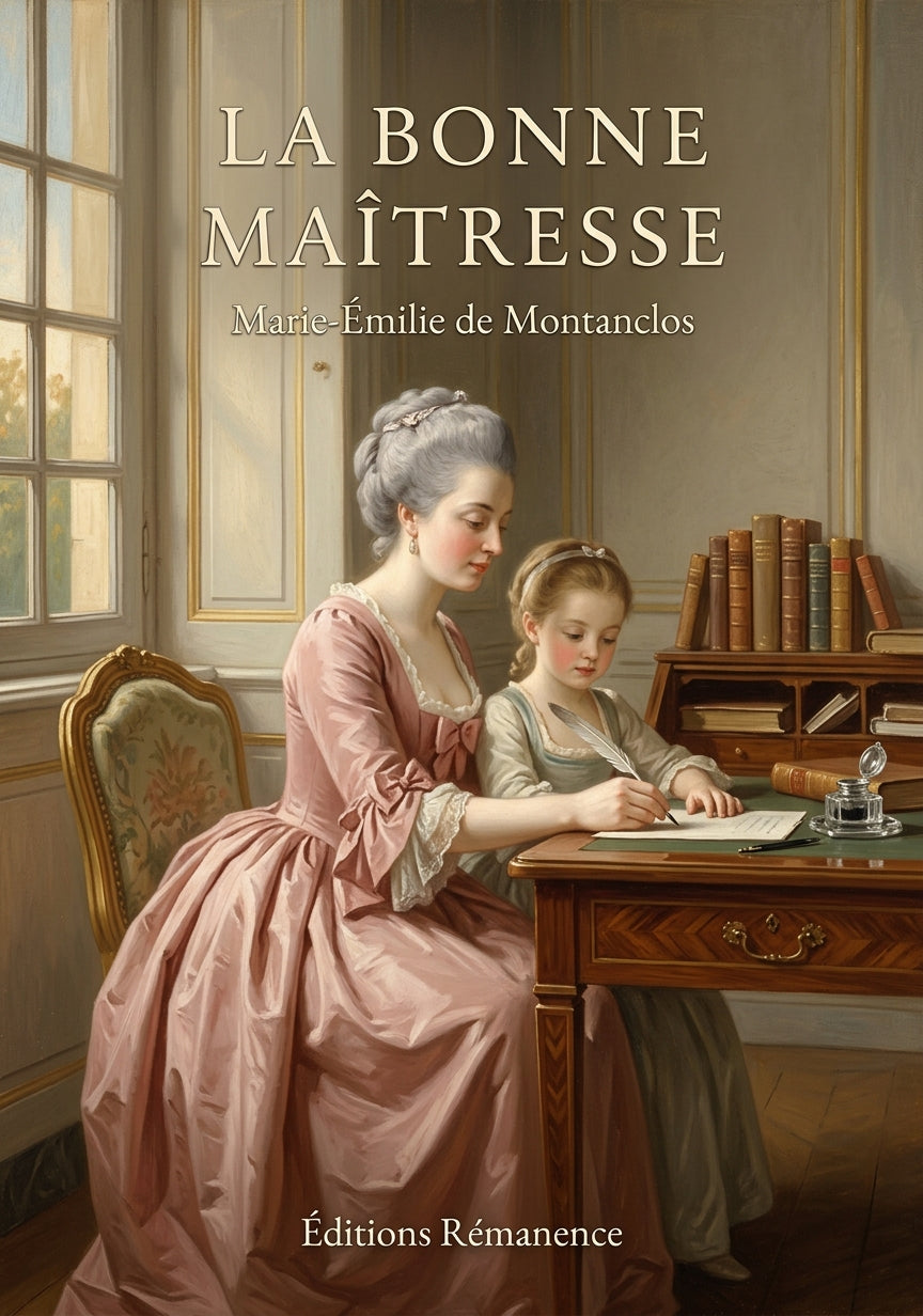 Livre La Bonne Maîtresse par Marie-Émilie de Montanclos - Couverture - Editions Remanence