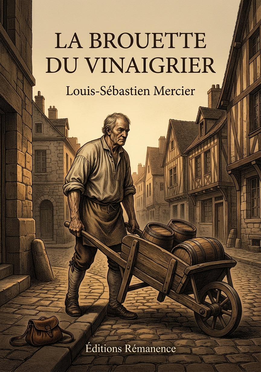 Livre La Brouette du vinaigrier par Louis-Sébastien Mercier - Couverture - Editions Remanence