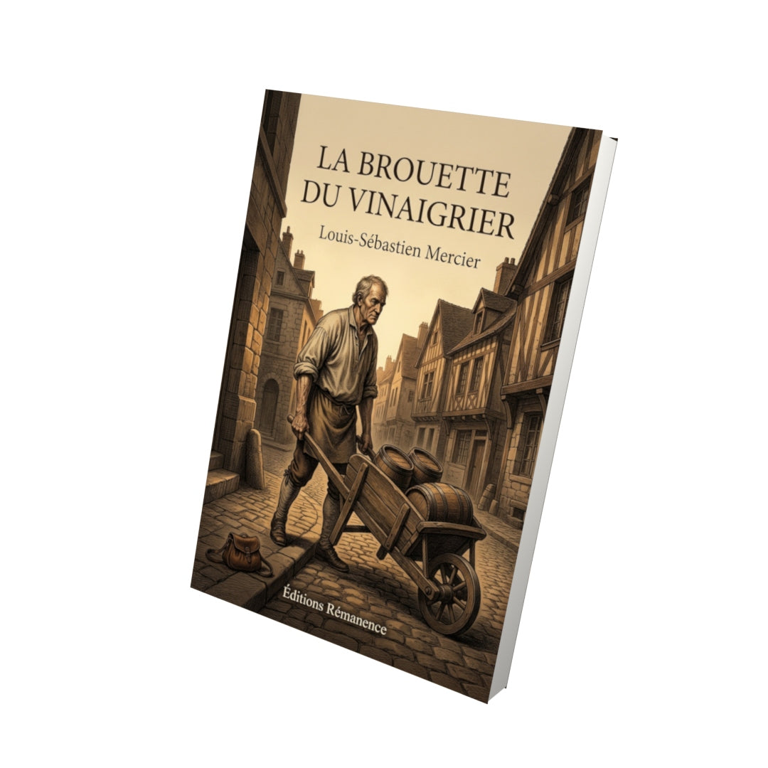 Livre La Brouette du vinaigrier par Louis-Sébastien Mercier - Vue 3D - Editions Remanence