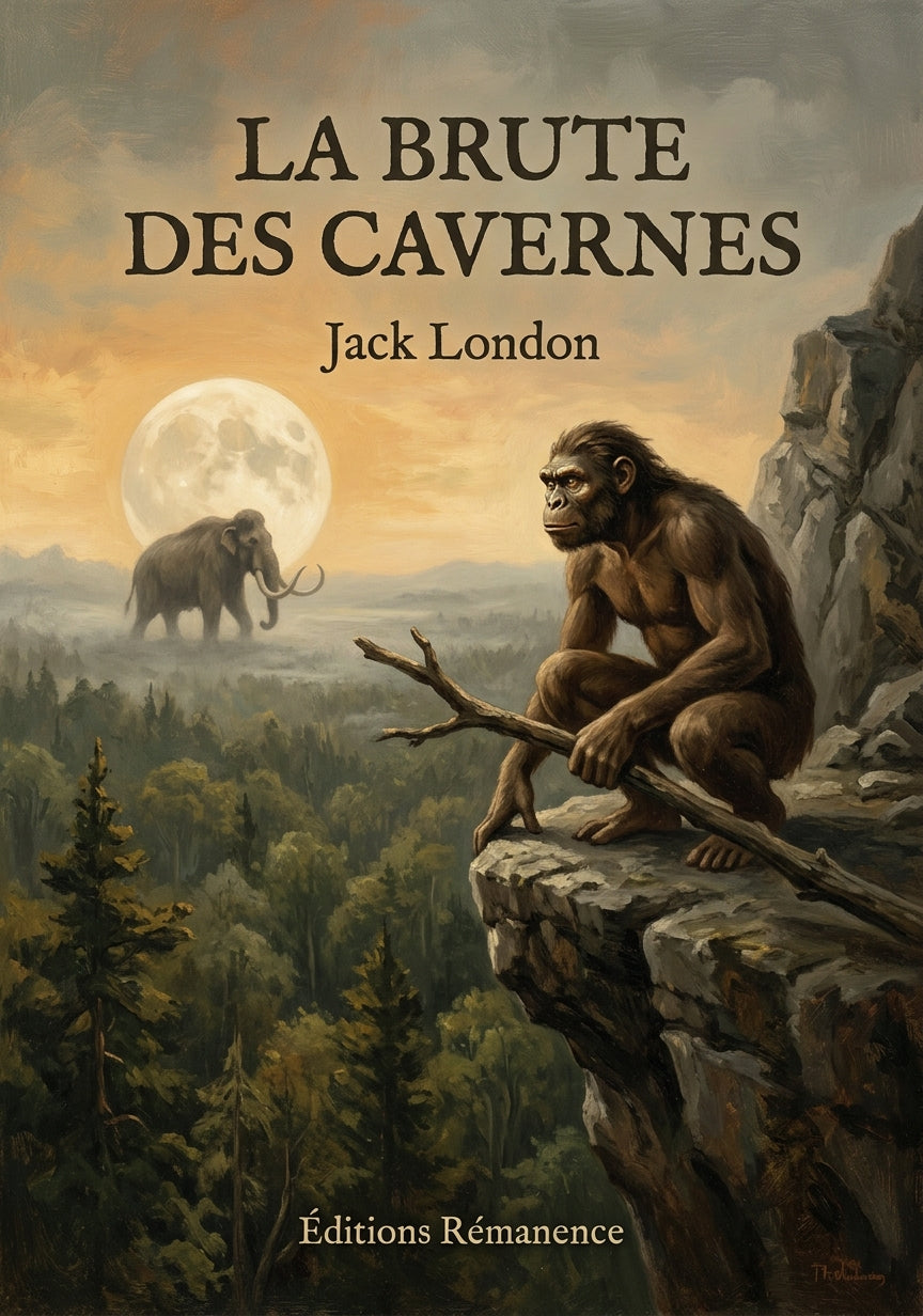 Livre La Brute des cavernes par Jack London - Couverture - Editions Remanence