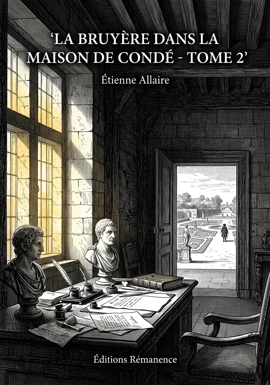 Livre La Bruyère dans la maison de Condé - Tome 2 par Étienne Allaire - Couverture - Editions Remanence