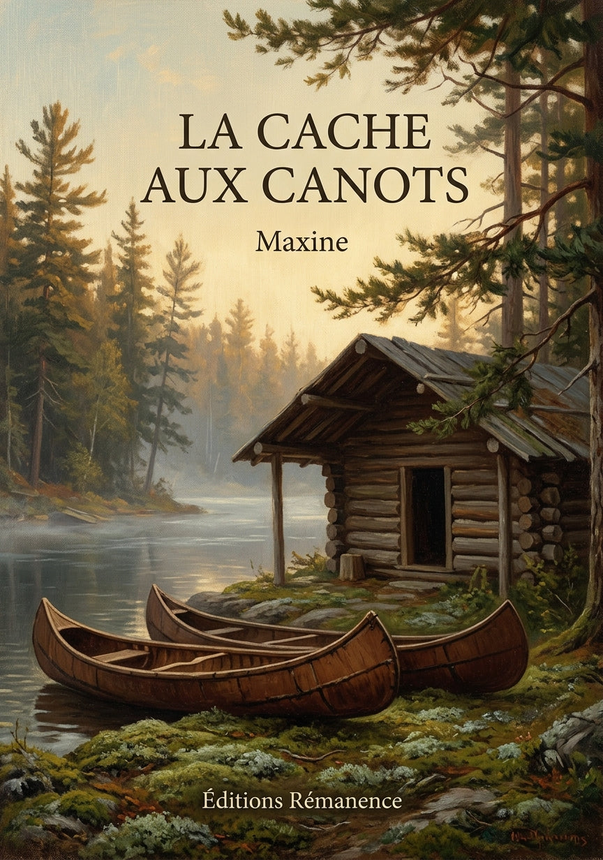 Livre La cache aux canots par Maxine - Couverture - Editions Remanence