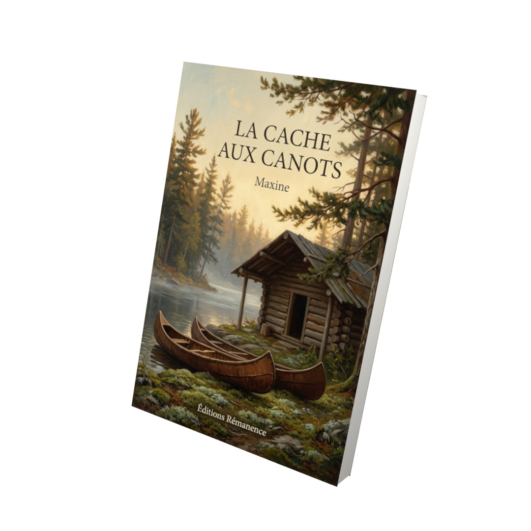 Livre La cache aux canots par Maxine - Vue 3D - Editions Remanence