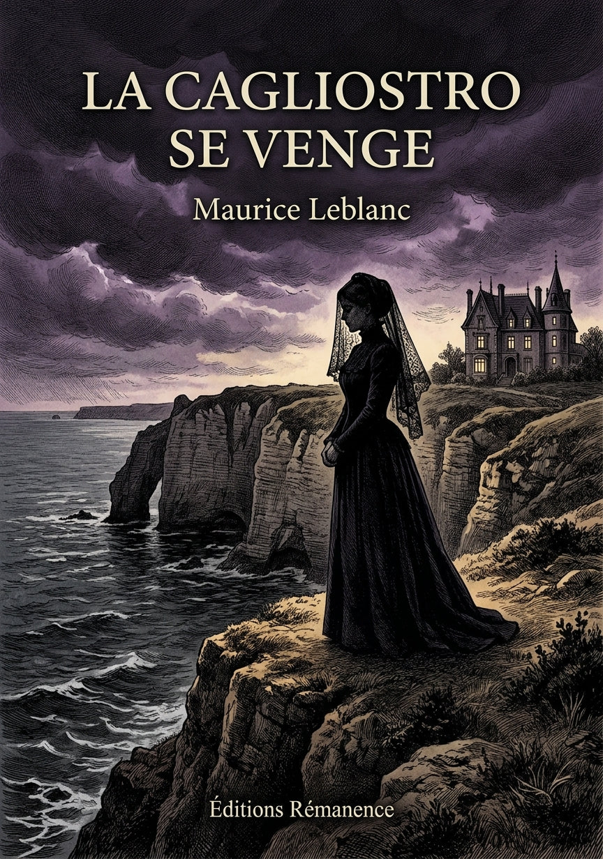 Livre La Cagliostro se venge par Maurice Leblanc - Couverture - Editions Remanence