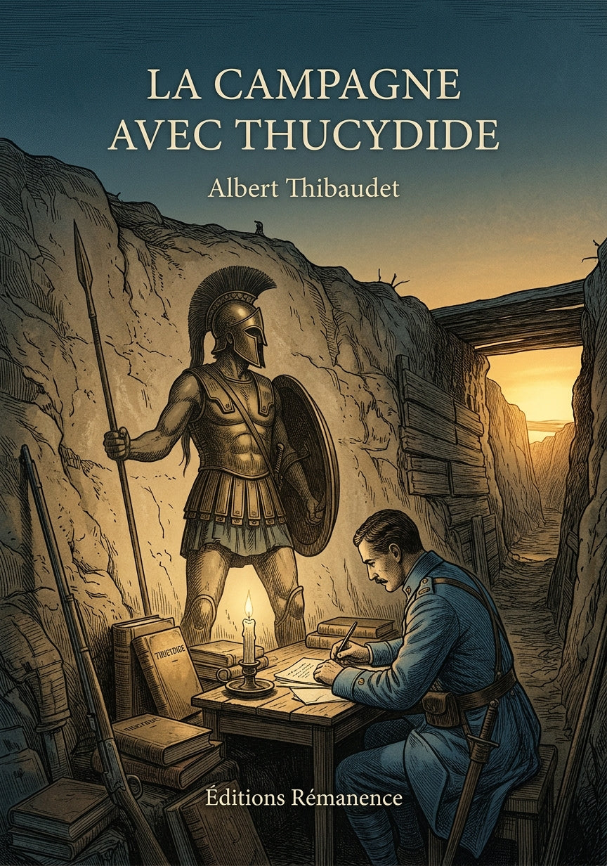 Livre La Campagne avec Thucydide par Albert Thibaudet - Couverture - Editions Remanence
