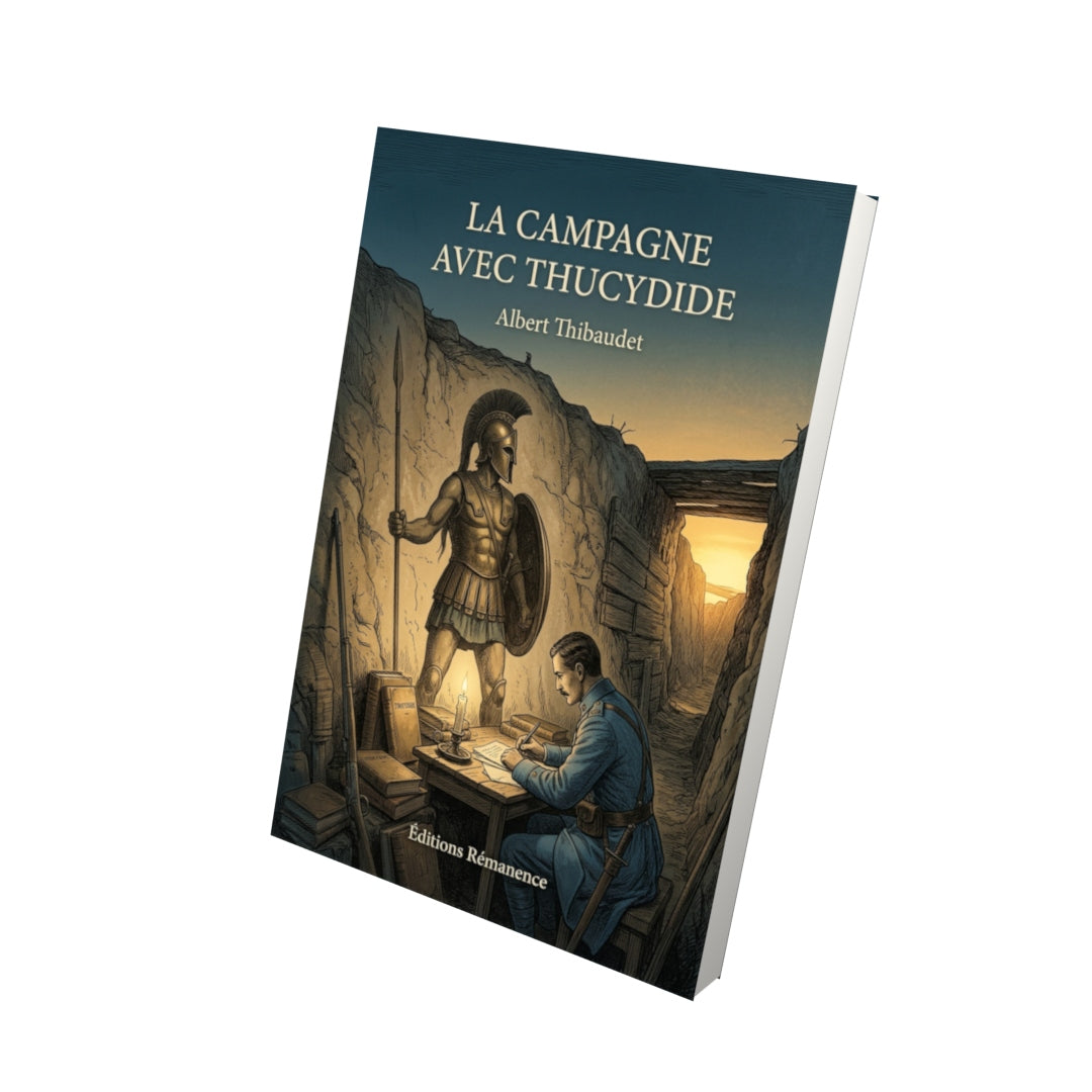 Livre La Campagne avec Thucydide par Albert Thibaudet - Vue 3D - Editions Remanence