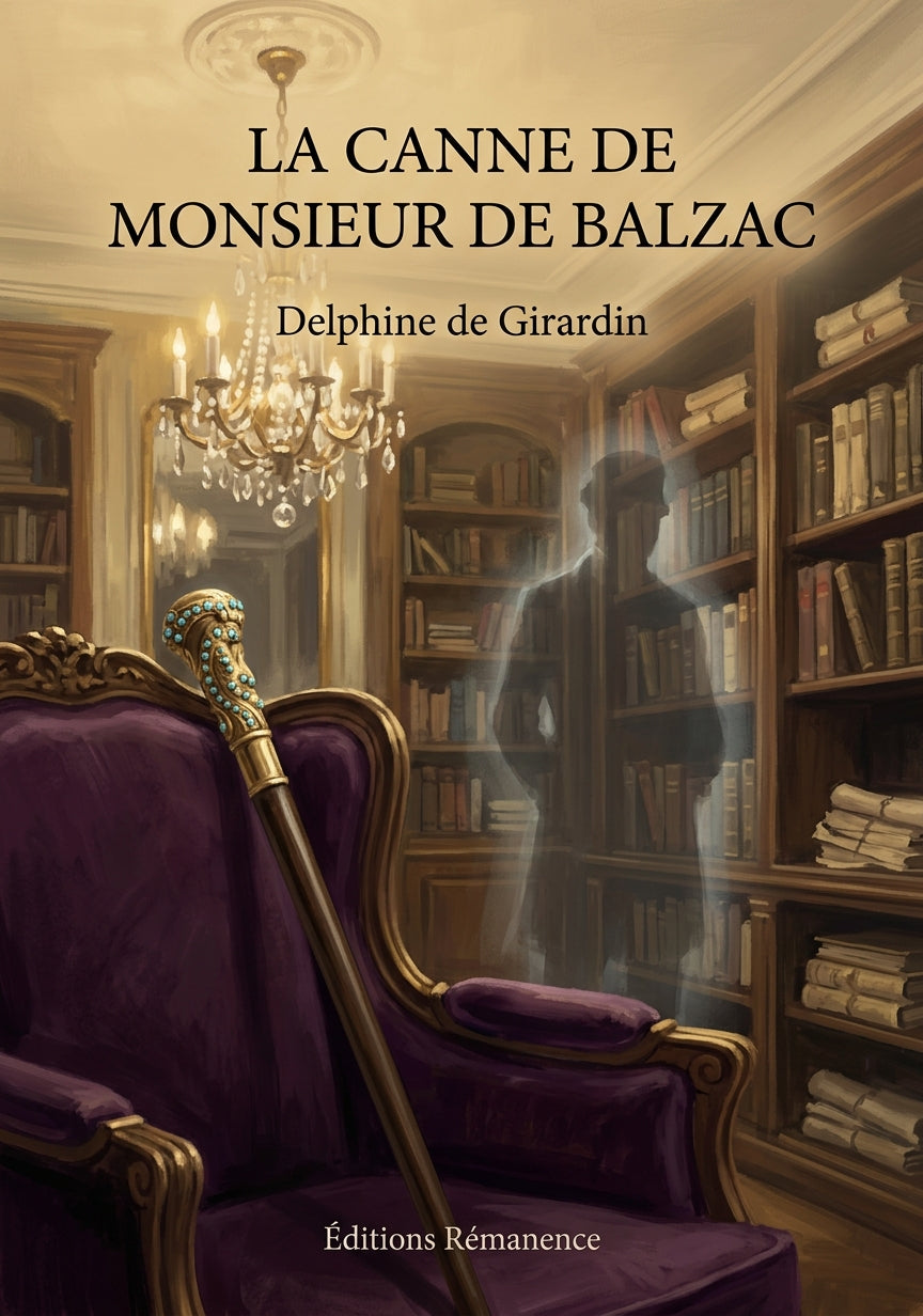 Livre La Canne de Monsieur de Balzac par Delphine de Girardin - Couverture - Editions Remanence