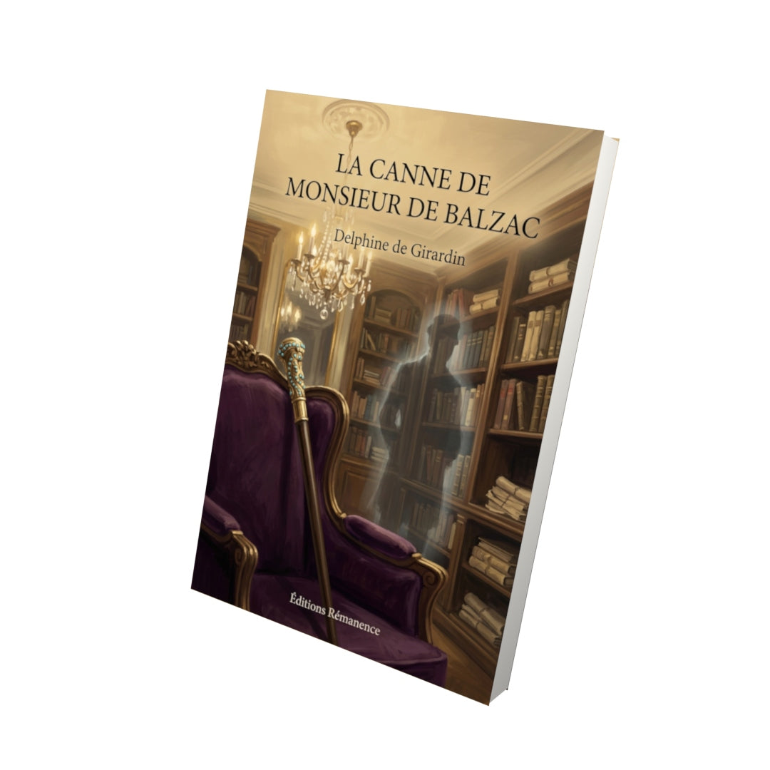 Livre La Canne de Monsieur de Balzac par Delphine de Girardin - Vue 3D - Editions Remanence
