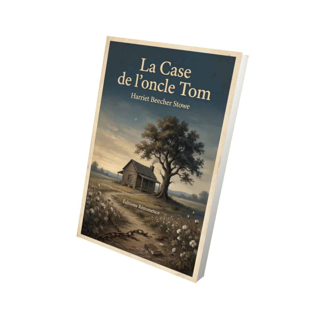 Livre La Case de l'oncle Tom – Harriet Beecher Stowe - Vue 3D - Editions Remanence