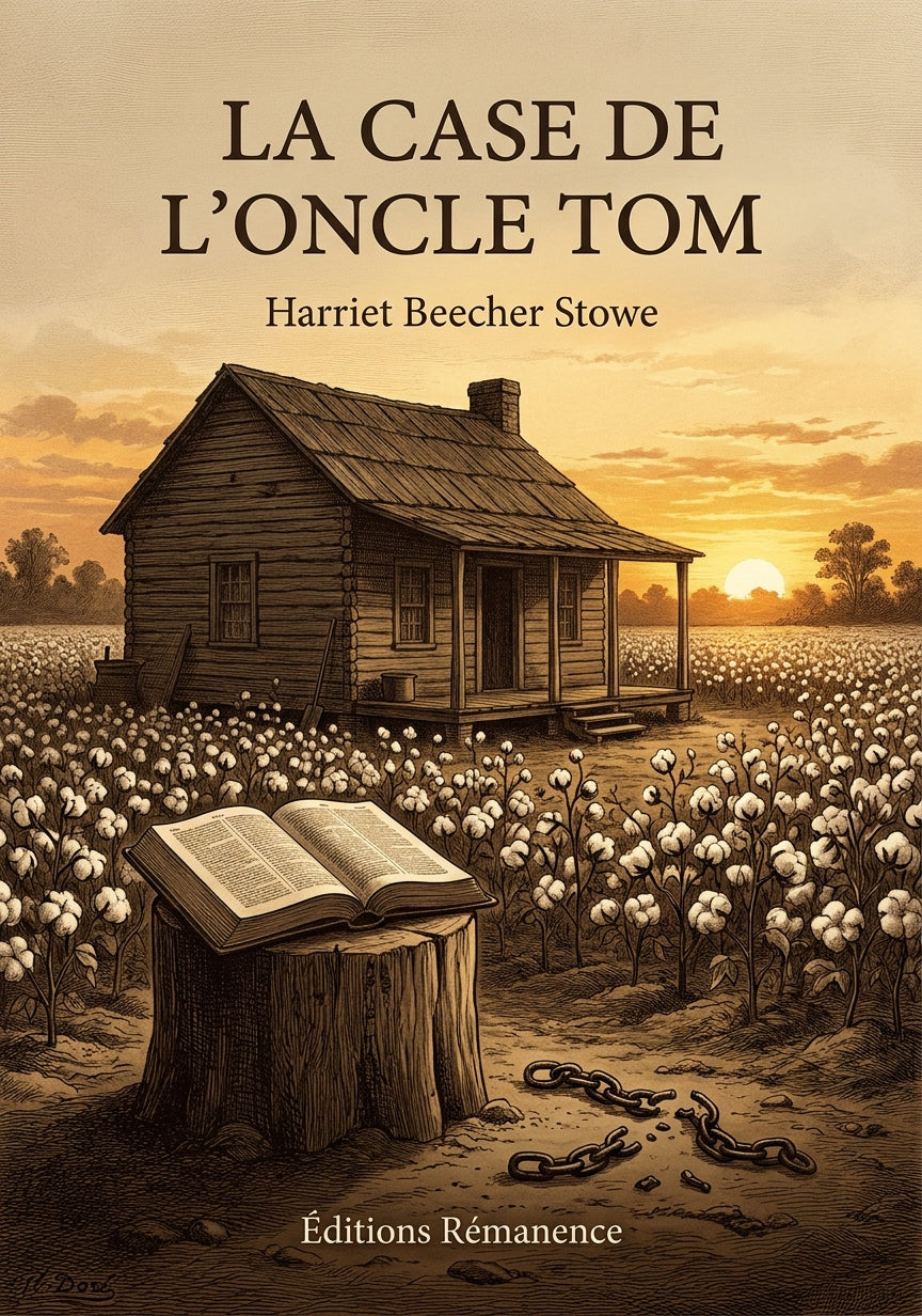 Livre La Case de l’oncle Tom par Harriet Beecher Stowe - Couverture - Editions Remanence