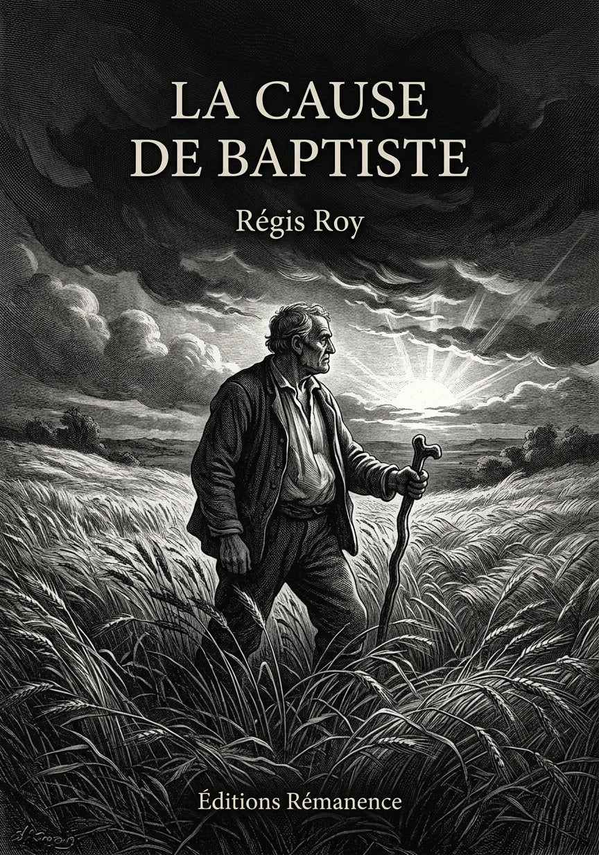 Livre La cause de Baptiste par Régis Roy - Couverture - Editions Remanence