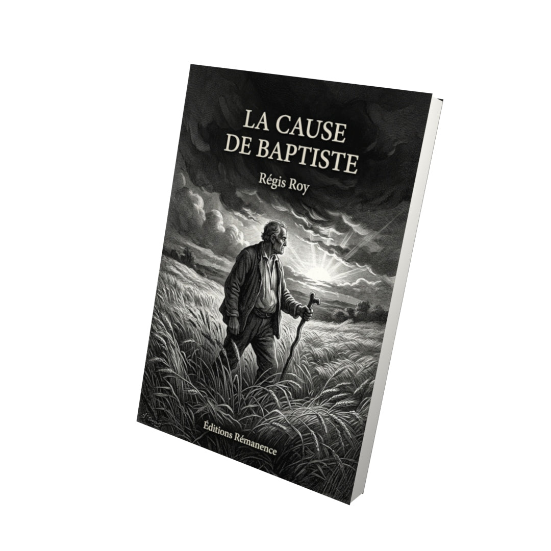 Livre La cause de Baptiste par Régis Roy - Vue 3D - Editions Remanence