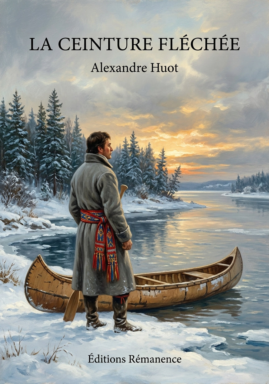 Livre La ceinture fléchée par Alexandre Huot - Couverture - Editions Remanence