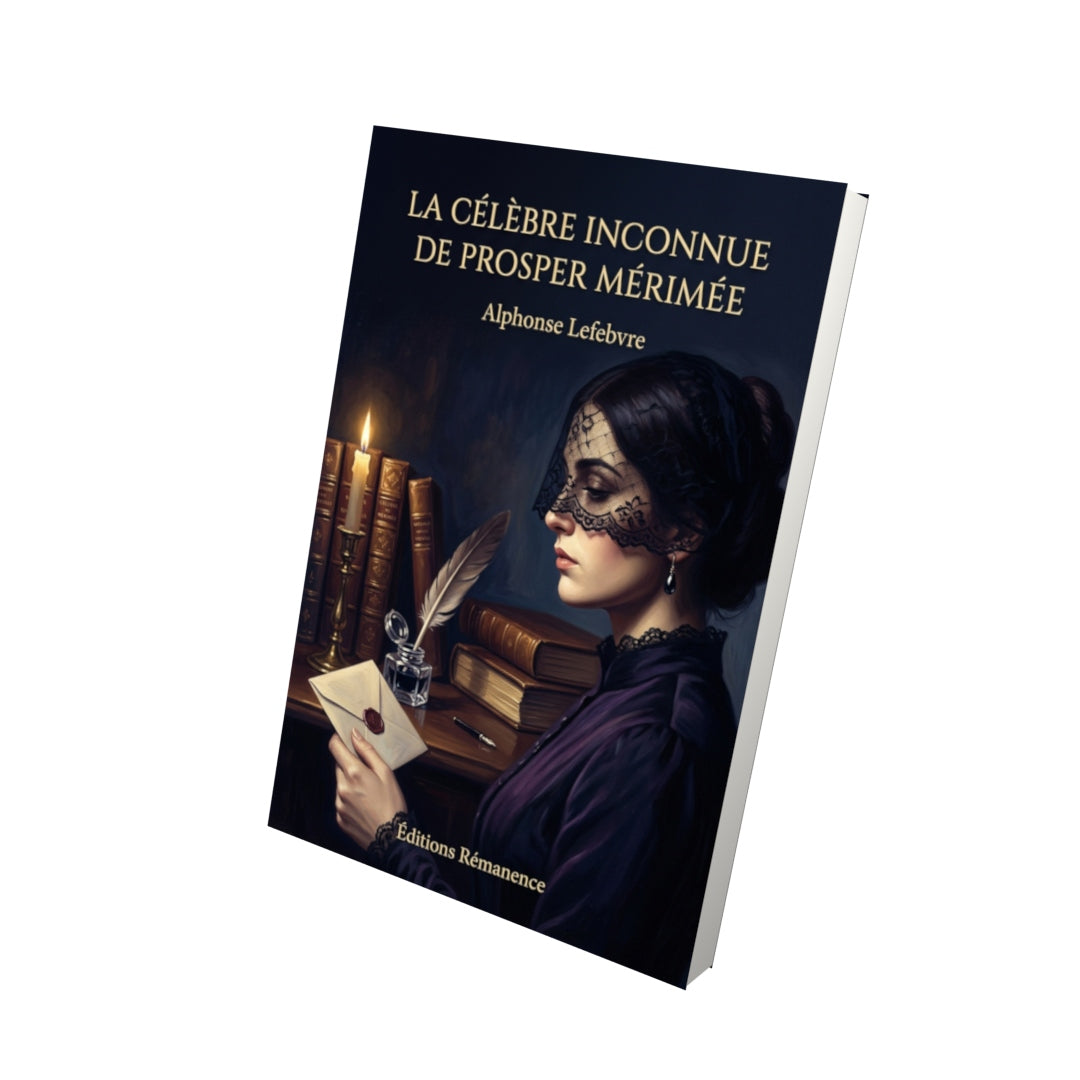 Livre La Célèbre Inconnue de Prosper Mérimée par Alphonse Lefebvre - Vue 3D - Editions Remanence