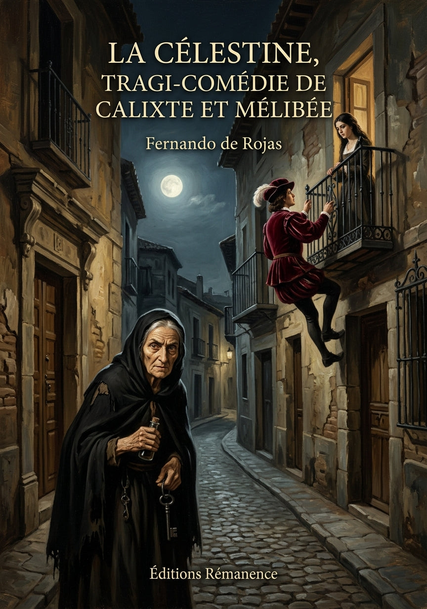 Livre La Célestine, tragi-comédie de Calixte et Mélibée par Fernando de Rojas - Couverture - Editions Remanence