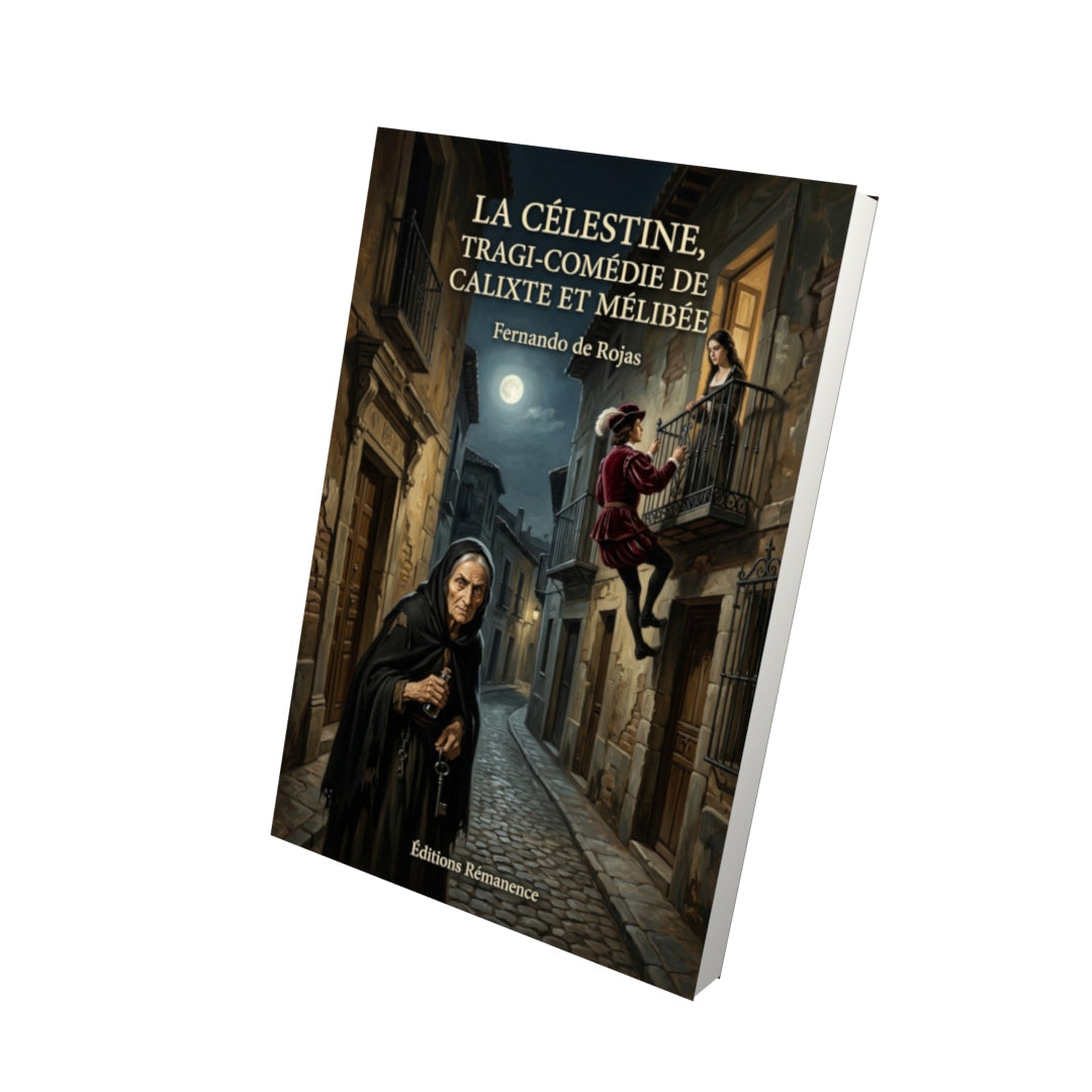 Livre La Célestine, tragi-comédie de Calixte et Mélibée par Fernando de Rojas - Vue 3D - Editions Remanence