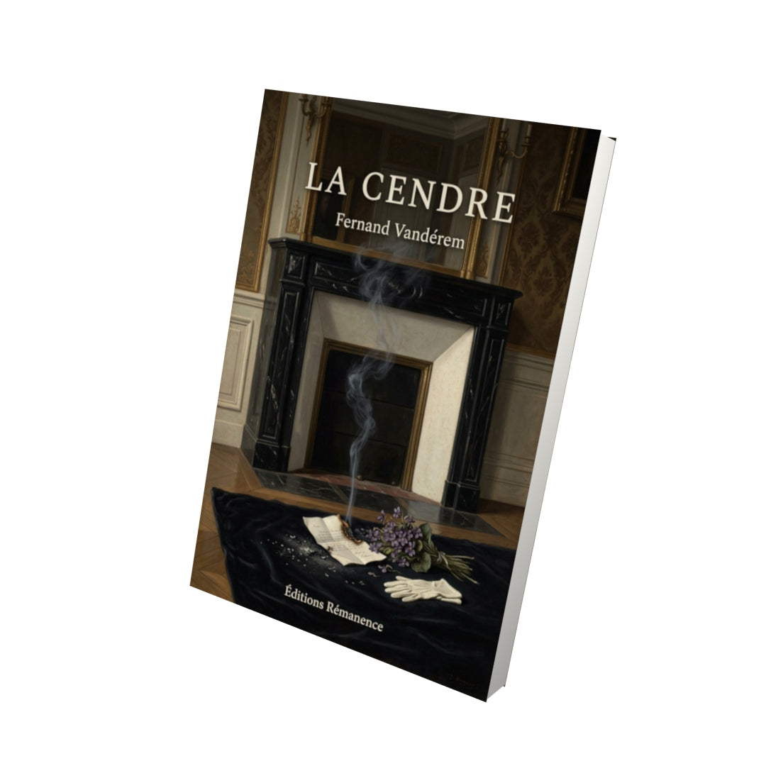 Livre La Cendre - Fernand Vandérem - Vue 3D - Editions Remanence