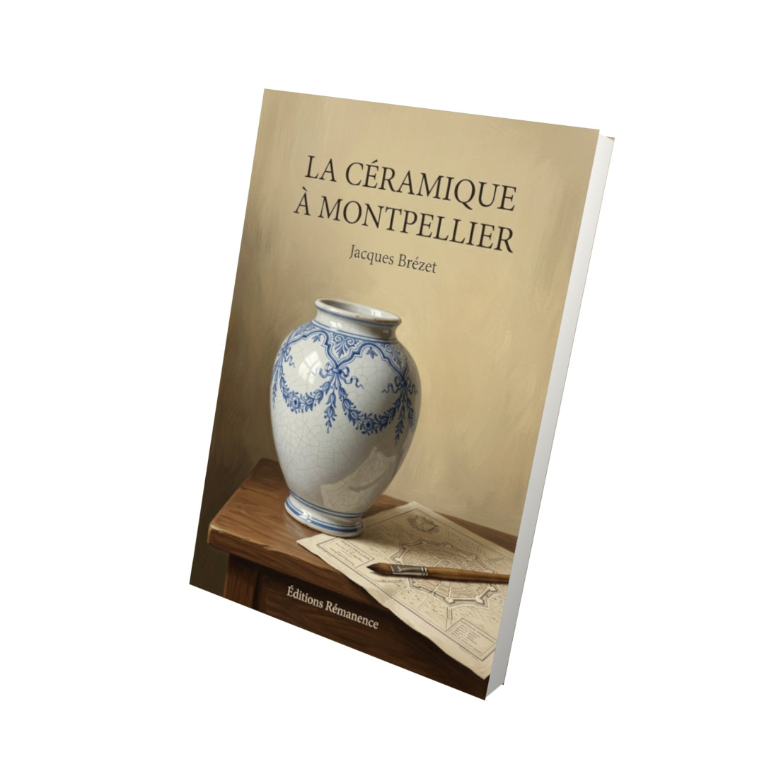 Livre La Céramique à Montpellier par Jacques Brézet - Vue 3D - Editions Remanence
