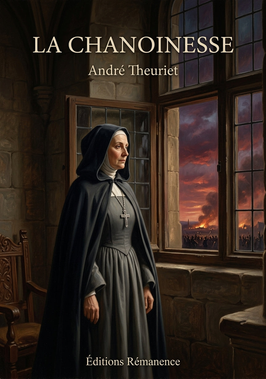 Livre La Chanoinesse par André Theuriet - Couverture - Editions Remanence