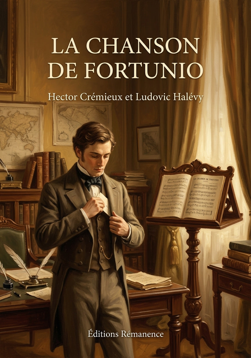 Livre La Chanson de Fortunio par Hector Crémieux et Ludovic Halévy - Couverture - Editions Remanence