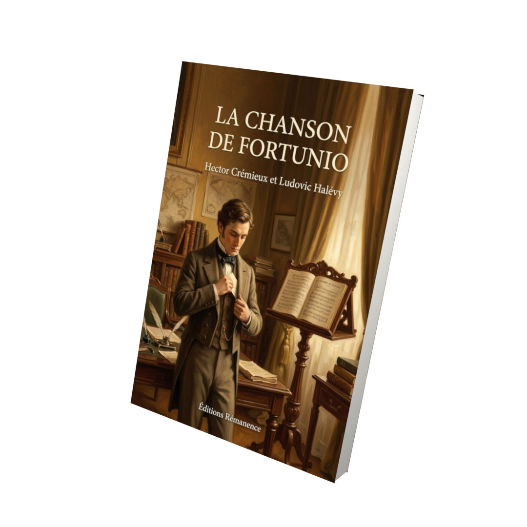 Livre La Chanson de Fortunio par Hector Crémieux et Ludovic Halévy - Vue 3D - Editions Remanence