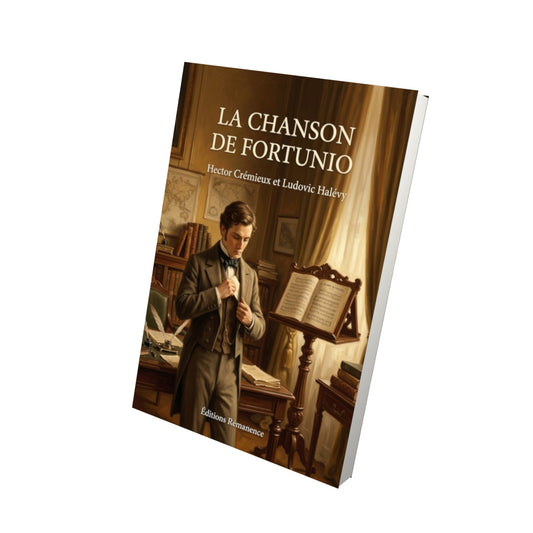 Livre La Chanson de Fortunio par Hector Crémieux et Ludovic Halévy - Vue 3D - Editions Remanence
