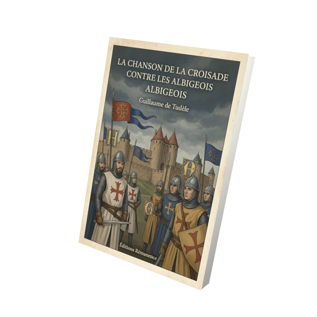 Livre La chanson de la croisade contre les Albigeois - Guillaume de Tudéle - Vue 3D - Editions Remanence