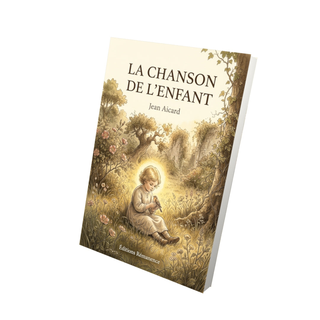 Livre La Chanson de l’enfant par Jean Aicard - Vue 3D - Editions Remanence