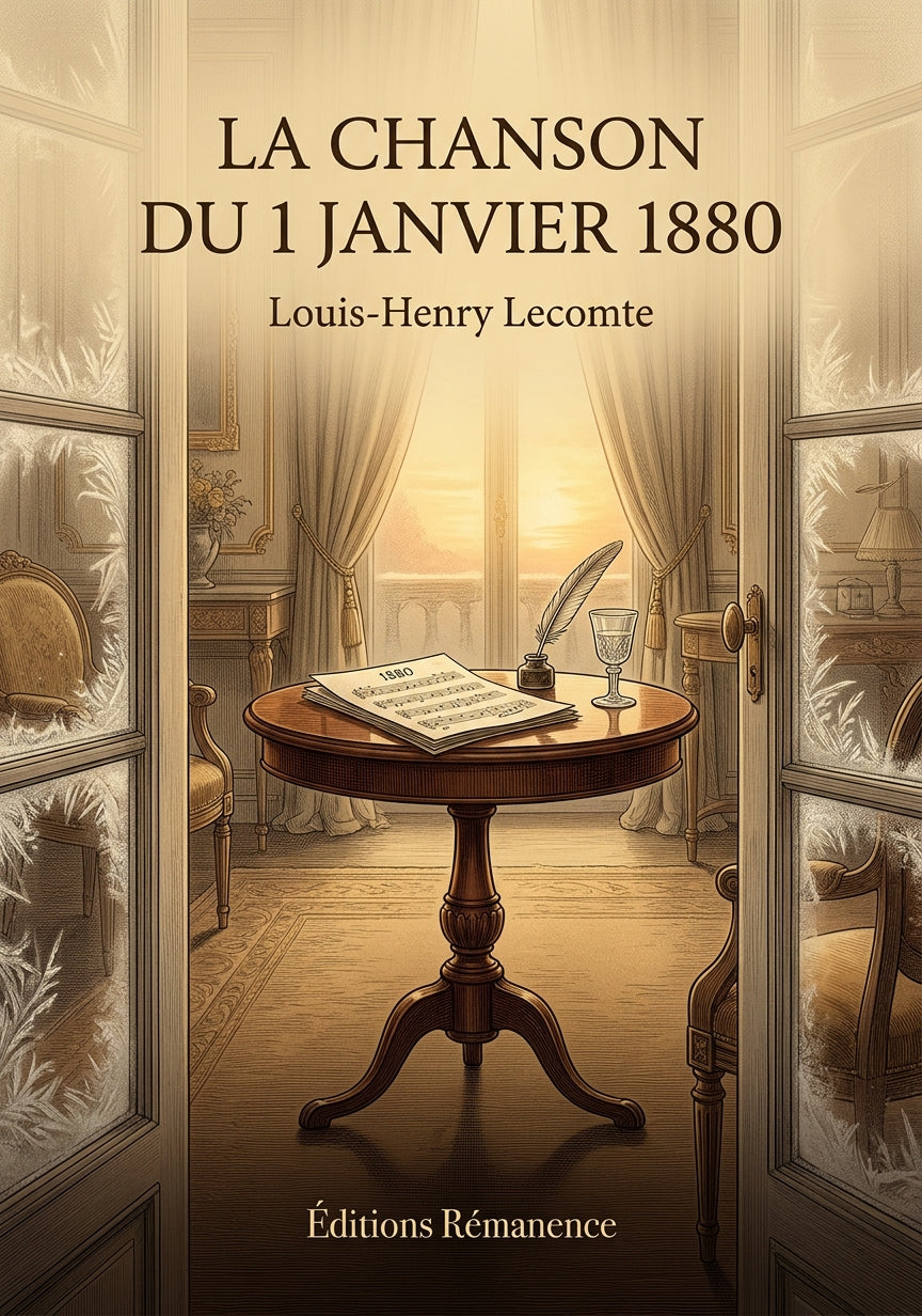 Livre La Chanson du 1 janvier 1880 par Louis-Henry Lecomte - Couverture - Editions Remanence